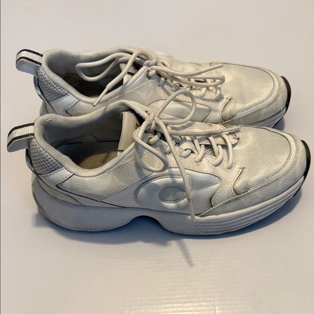 C275 Coach Tech Runner White Women's Sneakers in signature pattern - Picture 4 of 13